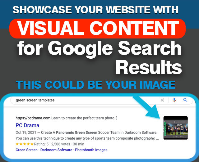 Visual Content For Your Google Web Search