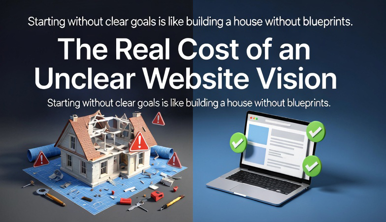 The Real Cost of an Unclear Website Vision - Starting without clear goals is like building a house without blueprints