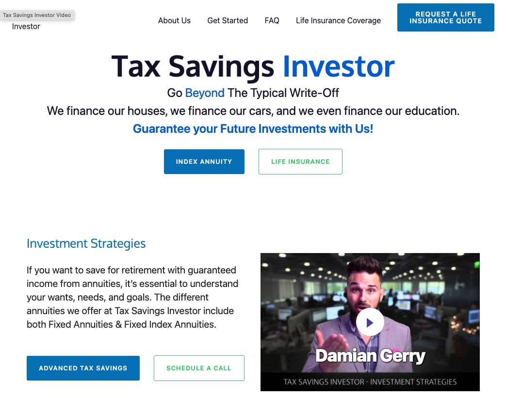 Tax Savings Investor